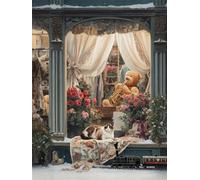 FanZheZhe point de croix debutant facile Vitrine 11ct40x50cm Point de Croix Kit de Broderie 11CT DIY Œuvres D'art Faites à La Main pour Adultes Débutants décoration d'intérieur