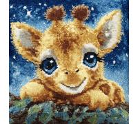 FanZheZhe point de croix kit complet adulte imprimé girafe 11ct40x50cm Point de Croix Kit de Broderie 11CT DIY Œuvres D'art Faites à La Main pour Adultes Débutants décoration d'intérieur