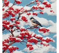 FanZheZhe point de croix kit complet adulte moderne Neige 11ct40x50cm Point de Croix Kit de Broderie 11CT DIY Œuvres D'art Faites à La Main pour Adultes Débutants décoration d'intérieur