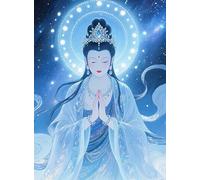 FanZheZhe Point de croix kit complet Modèle de statue de Bouddha 40×50cm 11CT canevas debutant broderie imprimé,Kit de Couture à la Main pour Adultes