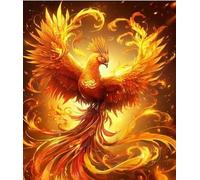 FanZheZhe Point de croix kit complet Phénix 40×50cm 11CT canevas debutant broderie imprimé,Kit de Couture à la Main pour Adultes