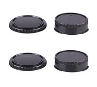 FANZR Lot de 2 Capuchons arrière pour Objectif Canon FD et Objectif FL avec Appareil Photo AE-1P F-1 AV-1 A-1 AE-1 T-80, Noir