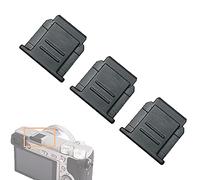 FANZR Lot de 3 couvre-griffe pour appareil photo Sony A6500, A6300, A6000, A7, A7R, A7S, RX100II, HX400, NEX-6 Noir