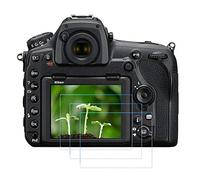 Fanzr Lot de 3 films de protection d'écran en verre trempé anti-rayures pour appareil photo Nikon D850 D810 D780 D750 D500 D7200 D7100 Dureté 9H 0,3 mm