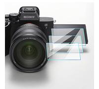 FANZR Lot de 3 films protecteurs d'écran en verre trempé pour appareil photo Sony Alpha 7 IV 0,3 mm Dureté 9H Anti-traces de doigts