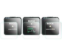 Fanzr Lot de 6 films de protection d'écran en verre trempé anti-rayures pour microphone Rode Wireless GO II/Mark I 0,3 mm Dureté 9H