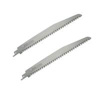 FANZTOOL LPSK-210E Lot de 2 lames de scie sabre professionnelle pour scie sabre/élagueuse, pour le travail du métal, l'acier inoxydable, le plastique, le bois, accessoires de scie sabre, 180 mm