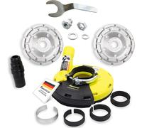 FANZTOOL Meule diamantée 125 mm avec carter d'aspiration universel pour meuleuse d'angle avec couronne de brossage