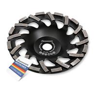 FANZTOOL Premium Meule diamantée Abrasif 180 mm x 22,2 mm Plateau de ponçage pour matériaux de construction abrasifs, chape, crépi, asphalte