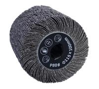 FANZWORK Brosse Lamelles Papier de Verre Grain 80 - 115x100 mm - Compatible avec Machine à Satiner et Rénovateurs Extérieurs