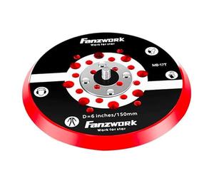 FANZWORK Plateau de ponçage velcro pour ponceuse excentrique Ø 150 mm | Filetage extérieur M8 | Plateau de ponçage avec velcro