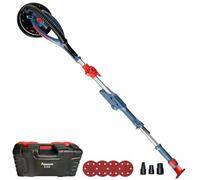 FANZWORK Ponceuse girafe avec moteur EC sans balais, Ultra-légère, 900 W, 2300 tr/min (max.), éclairage LED, inclut 12 Disques Abrasifs de 225 mm, Mallette de Transport.