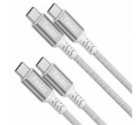 Faodzc Lot de 2 câbles USB C vers USB C 240 W de 1,8 m, cordon de charge rapide de type C, compatible avec iPhone 16/15 Pro Max, MacBook Pro, Samsung S24/S25
