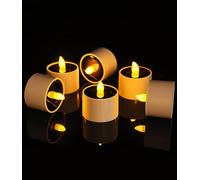 FAOKZE 6 solaires Bougies à LED,Bougies solaires pour une utilisation en extérieur,Bougies solaires étanches,Lampe bougie LED sans flamme Pour l'extérieur, mariage, fête, decorazione de Noël