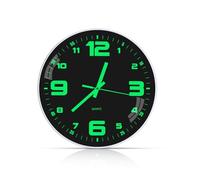 FAOKZE Horloge Murale Lumineuse sans Bruit de tic-tac silencieuse,30CM (12 Pouces) Moderne Horloge Murale silencieuse,Horloge Murale à Quartz,Horloge,pour Chambre,Maison,Cuisine,Chambre,Bureau,école