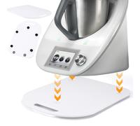FAOKZE Planche de glisse pour Thermomix TM6 / TM5.Planche de glisse Thermomix avec poignée,glisseur déplacement sans effort planche de glisse en acrylique,Blanc