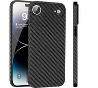 FAOMSEBS Coque fine pour iPhone Air [Texture fibre de carbone] [Ultra-fine comme rien] [Chargement sans fil] Coque de protection souple pour iPhone Air, fine, anti-traces de doigts et