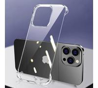 FAOMSEBS Coque pour iPhone 16 Pro sans bordure fine (sensation de métal nu) [ultra fine comme aucune coque] Dissipation rapide de la chaleur pour iPhone 16 Pro, coque résistante aux chocs de 6,3"