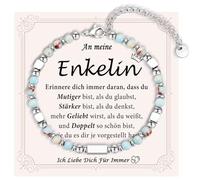 FAOMZQ Bracelet pour fille, sœur, petite-fille, nièce, cadeau pour ma fille, cadeau pour sœur, petite-fille, nièce, anniversaire, Noël, remise de diplôme, communion