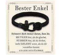 FAOMZQ Cadeaux pour garçons, bracelet pour adolescents, garçons, cadeaux pour fils, frère, petit-fils, neveu, filleul, meilleur ami pour un anniversaire, Noël, l'obtention d'un diplôme, la rentrée des