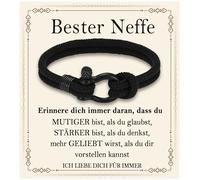 FAOMZQ Cadeaux pour garçons, bracelet pour adolescents, garçons, cadeaux pour fils, frère, petit-fils, neveu, filleul, meilleur ami pour un anniversaire, Noël, l'obtention d'un diplôme, la rentrée des