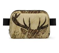 Faon de cerf de Virginie dans Un cerf Sauvage,Sac Banane carré de Voyage, Sac de Poitrine décontracté, Sac Banane pour Hommes et Femmes