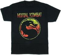 FAOPV Mortal-Kombat Logo Graphic T-Shirt Black L XL