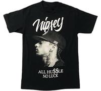 FAOPV Nipsey Hussle All Hussle No CK Men's T-Shirt Black XL
