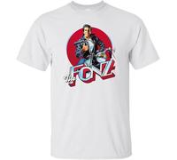 FAOPV The Fonz Fonzie Happy Days Cool Retro TV Show Television Comedy T-Shirt L