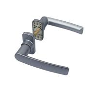 Fapim Benelux Béquille Double Hera FAPIM Carré de 8-Profil 40 à 55 mm-Gris argent-2041I_G6