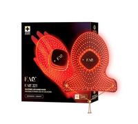 FAQ 221 Masque main portable anti-âge en silicone NIR + 7 LED - Soin luxe antirides et ridules - Sans fil et léger - Flexible avec couverture totale - Soin de beauté