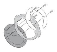FAR BF29 Bride spécifique Sacoche de réservoir Givi compatible avec Kawasaki Z 900 2020 Tanklock