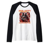 Far Left Ressemble Plus à Farting Funny Hard Skeleton Meme Bootleg Manche Raglan