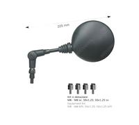 Far Miroir Pliable Orientable Rond Moto Scooter 4 Fils M8 M10 G - D