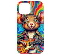 Far Out Mouse Joueur de Guitare années 60 Coque pour iPhone 15