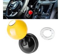 Far Voyager Push Start Button, Car Starter Button Push Button, Universal One Car Shift Knob, Customized Ignition Switch Rocker Protector(Yellow)