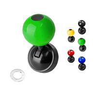 Far Voyager Push Start Button, Farvoyager Metal Car Joystick Ball, 2025 New Universal One-Buttons Start Car Shift Knob, Metal Cars One-Touch Ignition Switch Buttons Rocker Protector (Green)