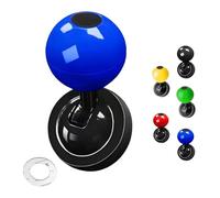 Far Voyager Push Start Button, Farvoyager Metal Car Joystick Ball, 2025 New Universal One-Buttons Start Car Shift Knob, Metal Cars One-Touch Ignition Switch Buttons Rocker Protector (Blue)