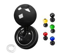 Far Voyager Push Start Button, Farvoyager Metal Car Joystick Ball, 2025 New Universal One-Buttons Start Car Shift Knob, Metal Cars One-Touch Ignition Switch Buttons Rocker Protector (Black)
