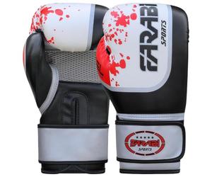 Farabi Boxing Gloves for Training Punching Sparring (White, 10Oz)