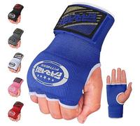 Farabi - Sous-gants de boxe pour enfants - Pour MMA, Muay Thai, Boxe, Gym ou comme gants de protection pour les mains - Rembourrés avec du gel, bleu, Junior