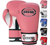Farabi Sports 4-oz, 6-oz, 8-oz Gant de Boxe Enfant Junior Gant de Boxe Gants de Boxe Enfants Gants de Boxe pour Enfant (Pink, 8-oz)
