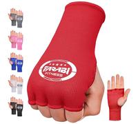 Farabi Sports Bandages de Boxe Demi-Doigts élastiques sous Les Gants sans Rembourrage en Gel pour MMA, Muay Thai, entraînement, Sports de Combat, Kickboxing et Arts Martiaux