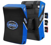 Farabi Sports Bouclier de Frappe MMA Muay Thai Arts Martiaux Hook & Jab Boxe Bouclier Training Target pao Kick Frappe Bouclier pao x 1 unité (Black/Blue)