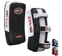 Farabi Sports Boxe Bouclier pour Coaching, Entraînement, Kickboxing Curved Bouclier de Frappe, pao Boxe, Bouclier de Frappe Boxe MMA Muay Thai Kick Pad X 1 Unité Unique (Noir (Paire))