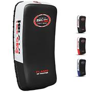 Farabi Sports Boxe Bouclier pour Coaching, Entraînement, Kickboxing Curved Bouclier de Frappe, pao Boxe, Bouclier de Frappe Boxe MMA Muay Thai Kick Pad X 1 Unité Unique (Noir)