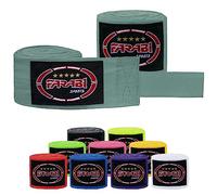Farabi Sports Enfants Bande Boxe Paire d'enveloppes mexicaines intérieures de Gants de Fitness de Boxe de mètres de Long (Black, Kids (2.50 Meters) (Grey)