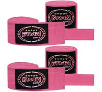 Farabi Sports Enfants Bande Boxe Paire d'enveloppes mexicaines intérieures de Gants de Fitness de Boxe de mètres de Long (Rose (Lot de 2)