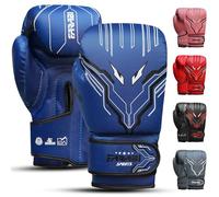 Farabi Sports Gant de Boxe Enfant Garçons et Filles Gants de Boxe Enfant 6-oz Youth, Junior Gant Boxe Enfant pour MMA, Muay Thai, Sac de Boxe et entraînement pour Les 5 à 10 Ans (Blue, 6-oz)
