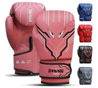 Farabi Sports Gant de Boxe Enfant Garçons et Filles Gants de Boxe Enfant 6-oz Youth, Junior Gant Boxe Enfant pour MMA, Muay Thai, Sac de Boxe et entraînement pour Les 5 à 10 Ans (Pink, 6-oz)